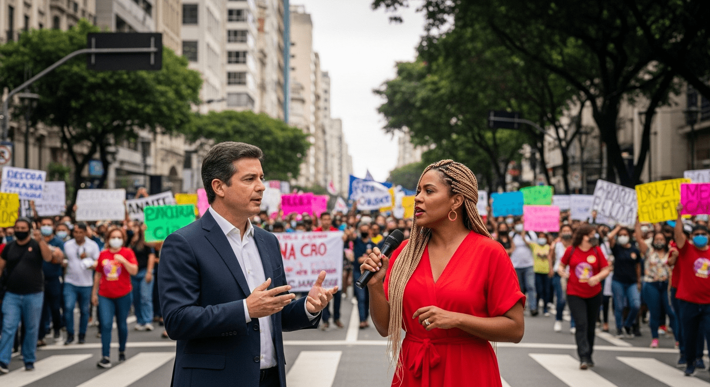 No momento, você está visualizando Declarações de Bolsonaro e Gustavo Gayer em inglês na Paulista