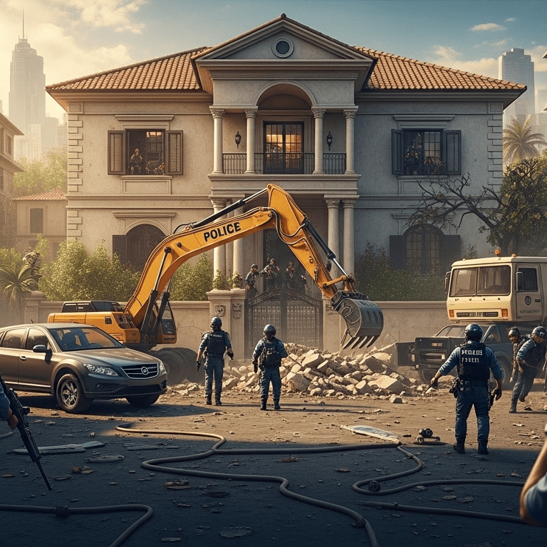 Leia mais sobre o artigo Demolição de cobertura de luxo do tráfico na Rocinha mobiliza operação no Rio