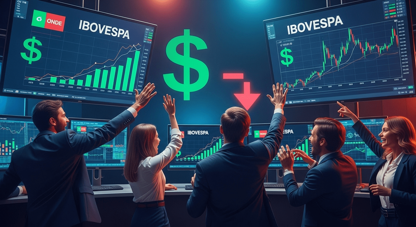 No momento, você está visualizando Dólar cai para menor valor em nove meses e Ibovespa sobe