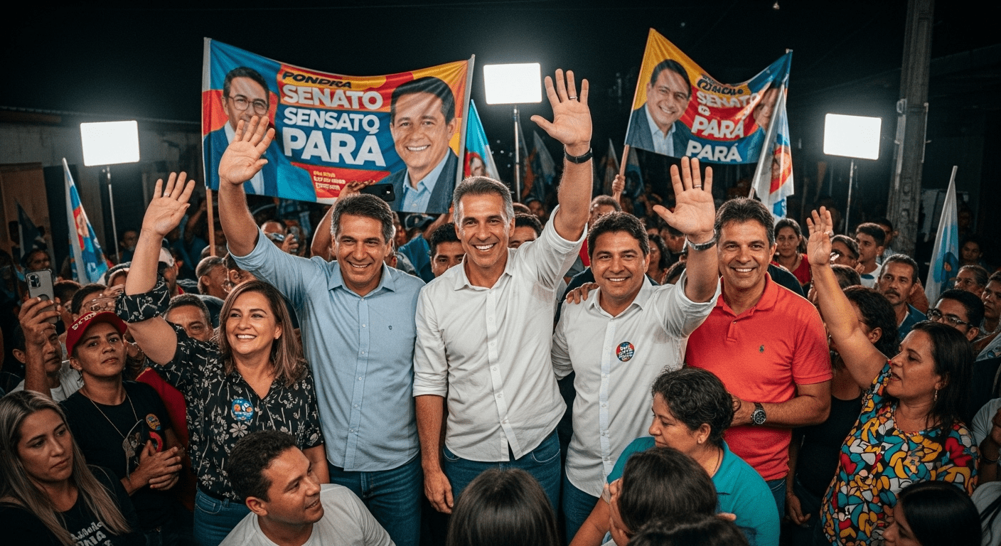 No momento, você está visualizando Favoritos ao Senado pelo Pará segundo pesquisa Paraná Pesquisas