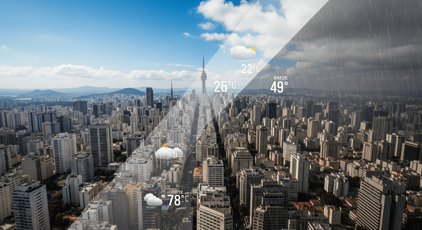 No momento, você está visualizando Previsão do tempo em São Paulo: mudanças nas temperaturas durante a semana