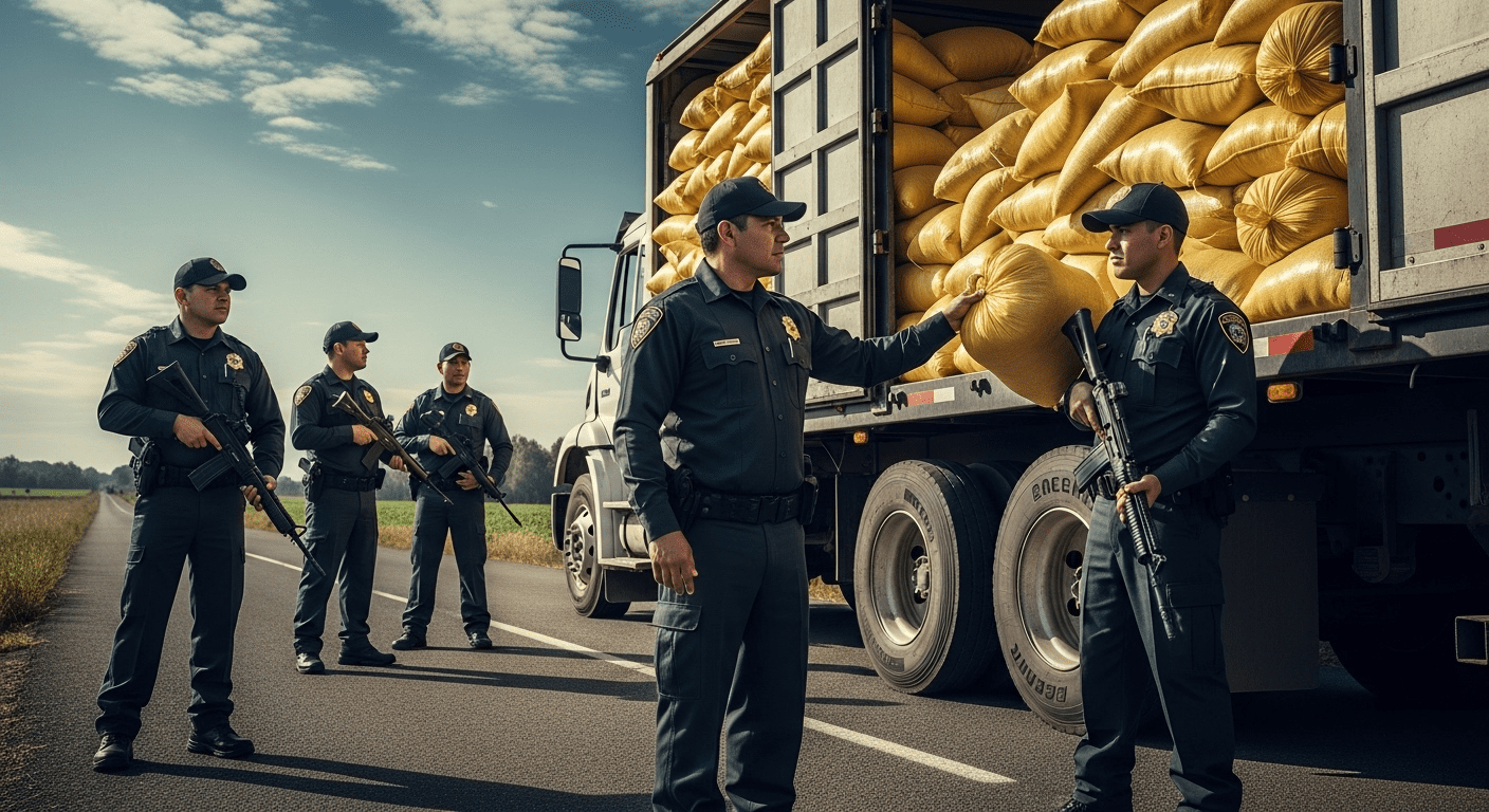 No momento, você está visualizando PRF apreende carga com mais de 17 toneladas de maconha em milho