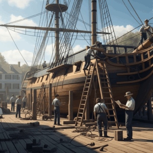 Leia mais sobre o artigo Reconstrução de barco da Guerra da Independência dos EUA após séculos enterrado