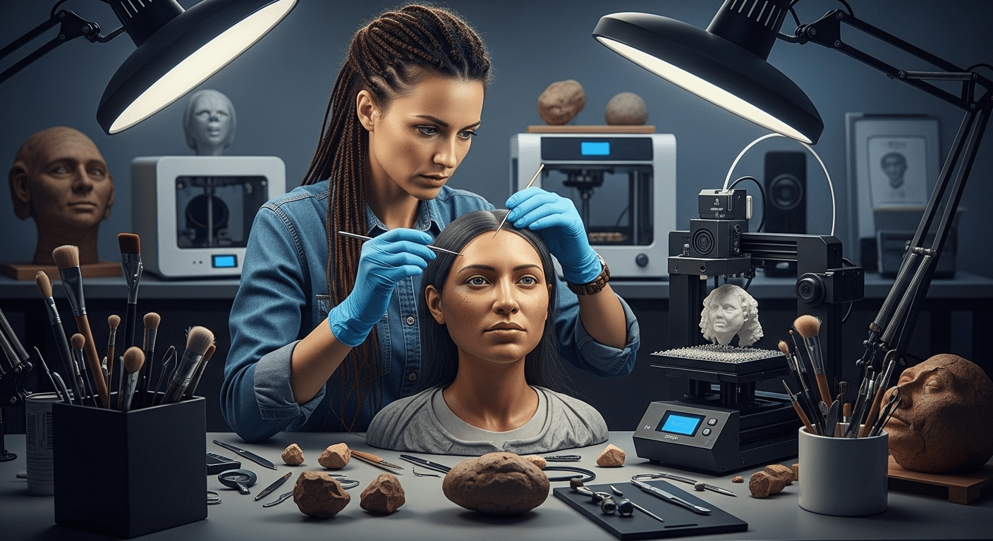 No momento, você está visualizando Recriação facial revela mulher de mais de 10 mil anos