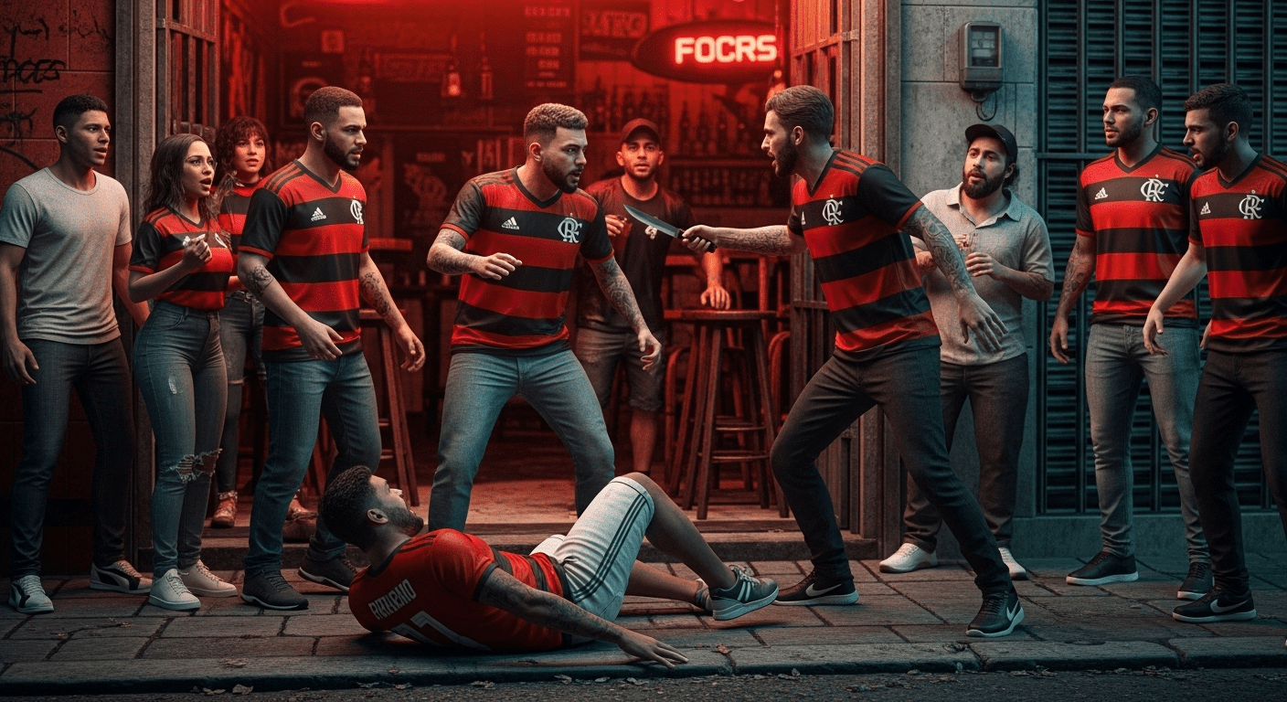 No momento, você está visualizando Torcedor é esfaqueado em briga após jogo do Flamengo em bar